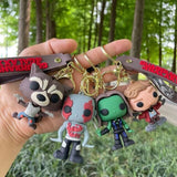 Guardians Superheroes Silicon Keychain With Bagcharm And Strap ( Choose From the Dropdown Menu)