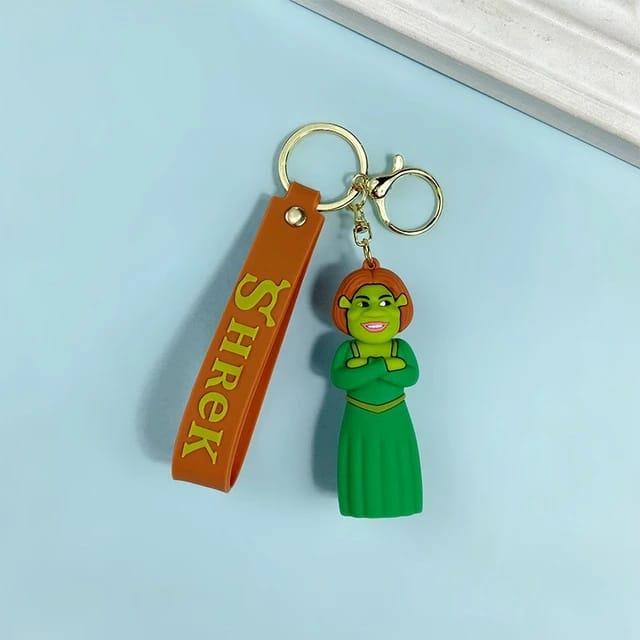 Shrek 3D Silicon Keychains With Bagcharm and Strap (Select From Drop Down) - ThePeppyStore