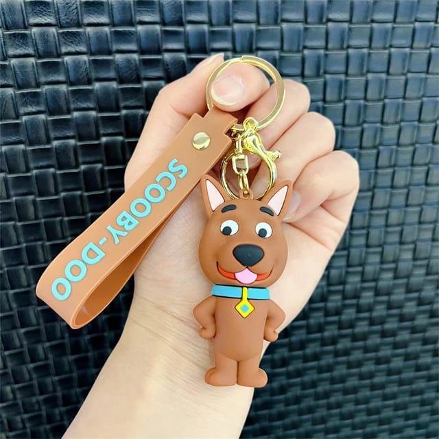 Scooby Doo 3D Silicon Keychains With Bagcharm and Strap (Select From Drop Down) - ThePeppyStore