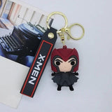 X-Men 3D Silicon Keychain With Bagcharm And Strap (Set of 6)