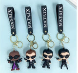 Matrix Silicon Keychain With Bagcharm And Strap (Select From Drop Down)