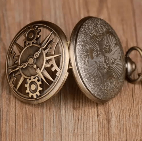 Vintage Antique Pocket Watch Keychain - ThePeppyStore