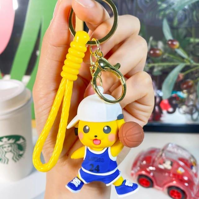 Pokemon Keychain 3D Silicon Keychains With Bagcharm and Strap - ThePeppyStore