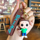 Rick and Morty Silicon Keychain with Bagcharm and Strap (Select From Drop Down Menu) - ThePeppyStore