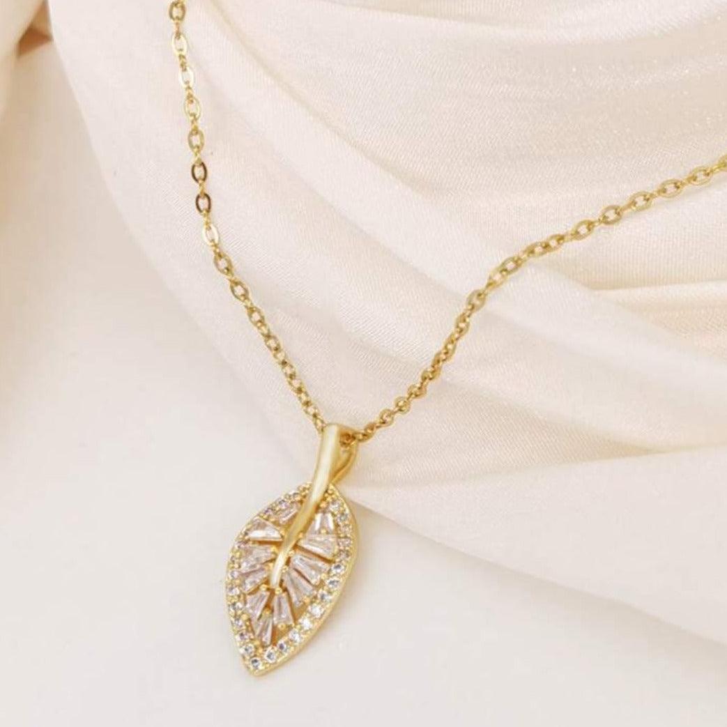 Dazzling Leaf Necklace - ThePeppyStore