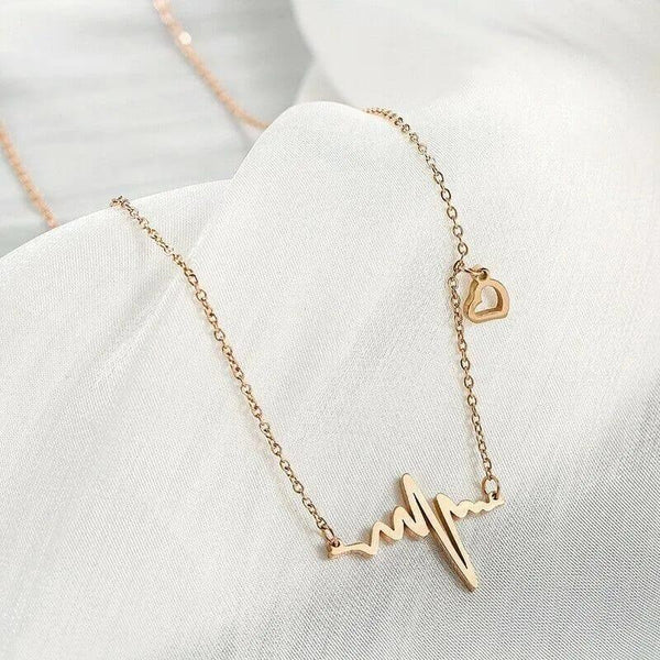 Heartbeat Wave Ecg Necklace - ThePeppyStore