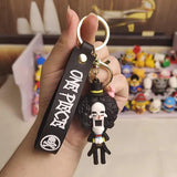 One Piece 3D Silicon Keychain with Bagcharm and Strap (Choose From DropDown Menu) - ThePeppyStore