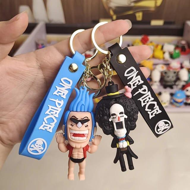 One Piece 3D Silicon Keychain with Bagcharm and Strap (Choose From DropDown Menu) - ThePeppyStore