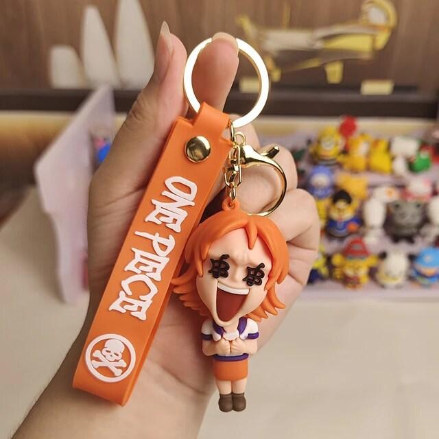 One Piece 3D Silicon Keychain with Bagcharm and Strap (Choose From DropDown Menu) - ThePeppyStore