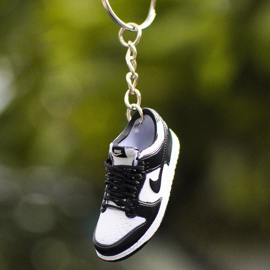 3D Sneaker Keychain - Black and White - ThePeppyStore