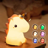 Unicorn Silicon Lamp With Remote Control - RGB 16 Colours