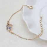 Evil Eye Charm Bracelet (Rose Gold)