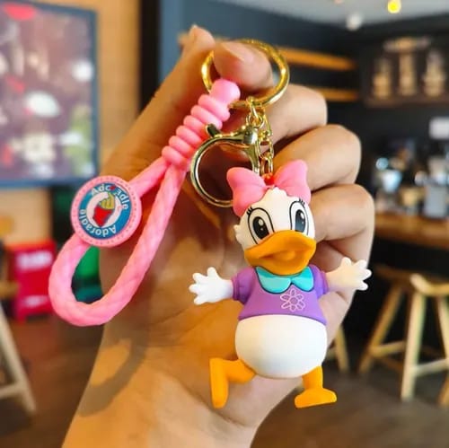 Mickey Mouse Keychain with Bagcharm And Strap (Select From Drop Down Menu)