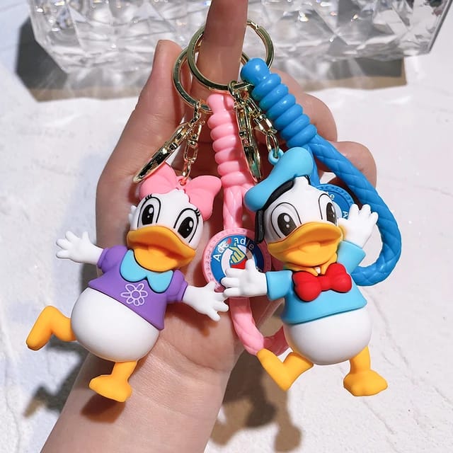 Mickey Mouse Keychain with Bagcharm And Strap (Select From Drop Down Menu)