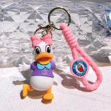 Mickey Mouse Keychain with Bagcharm And Strap (Select From Drop Down Menu)