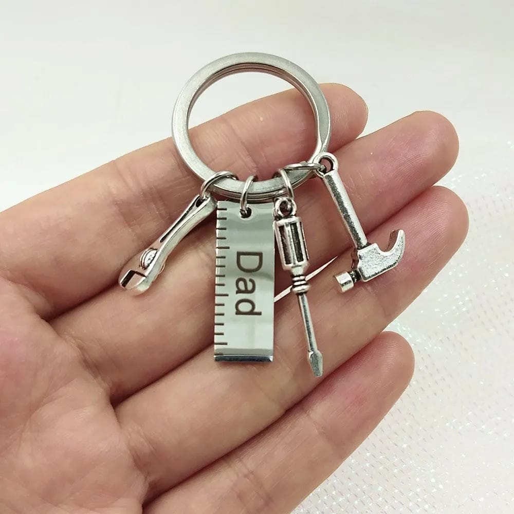 Dad Metal Keychain