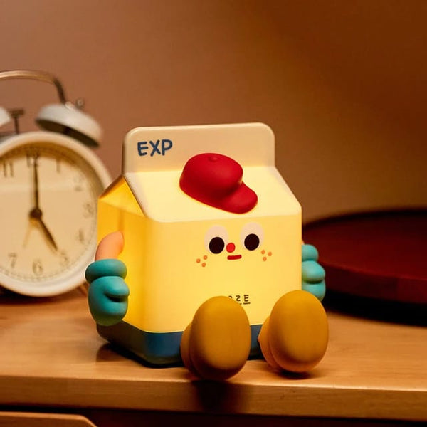 Cute Milk Box Night Light -  Chargeable Lamp