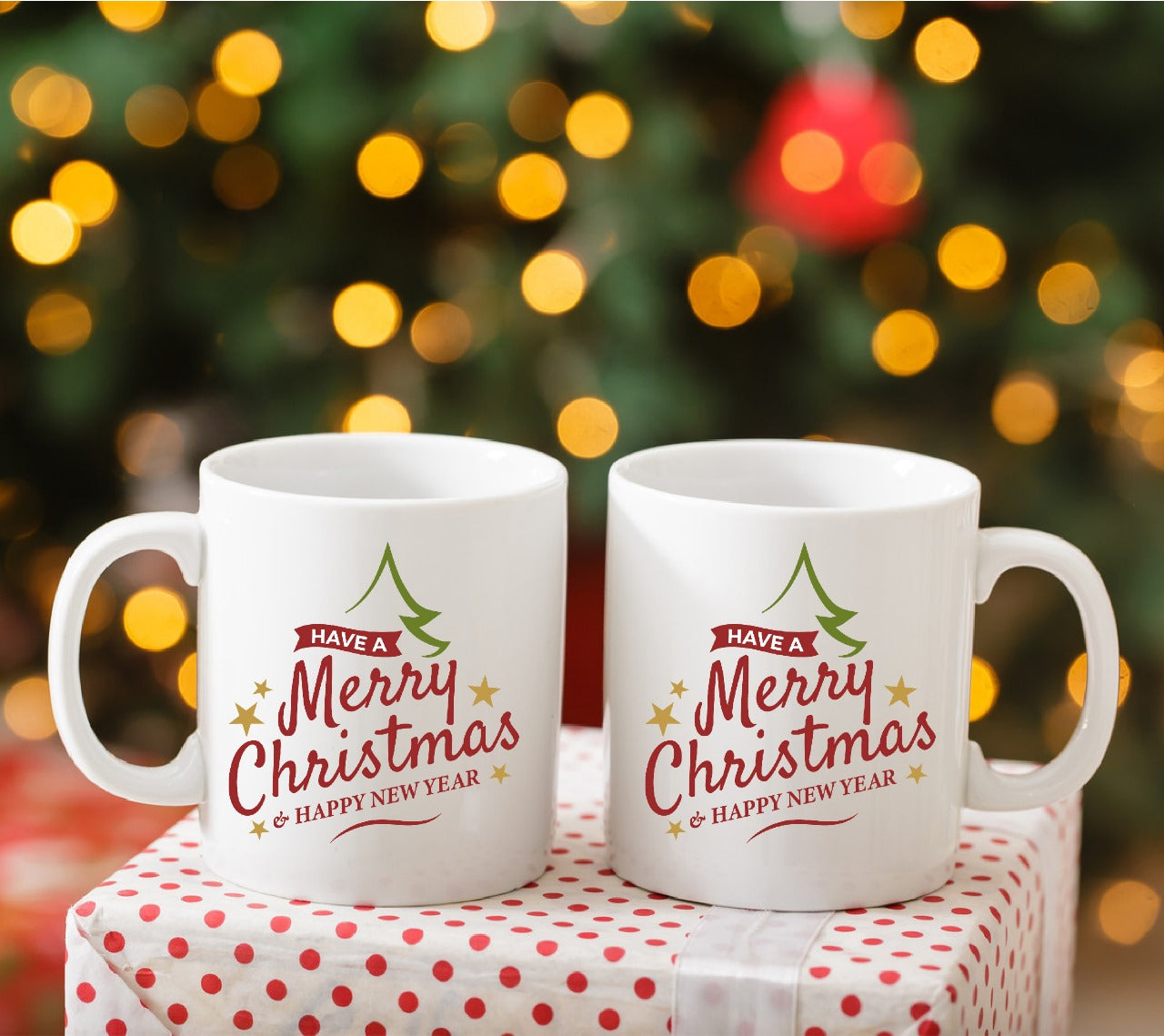 Merry Christmas 3D Coffee Mug