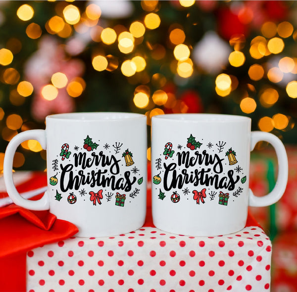 Merry Christmas 3D Coffee Mug