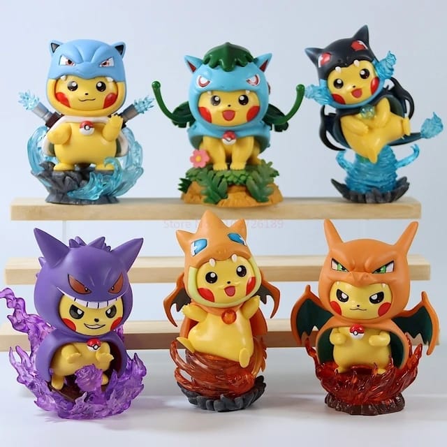 Pikachu Pokemon's Cosplay Version Figurines (Select from the Dropdown)