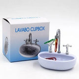 Magnetic Sink Design Paper Clip Holder (Select From Drop Down)