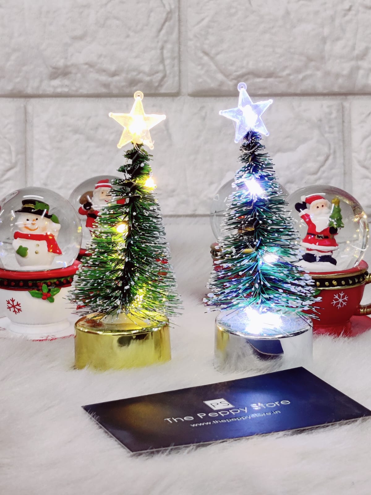 Christmas Tree Decorative Lamps - 12 Cm (Set of 2)