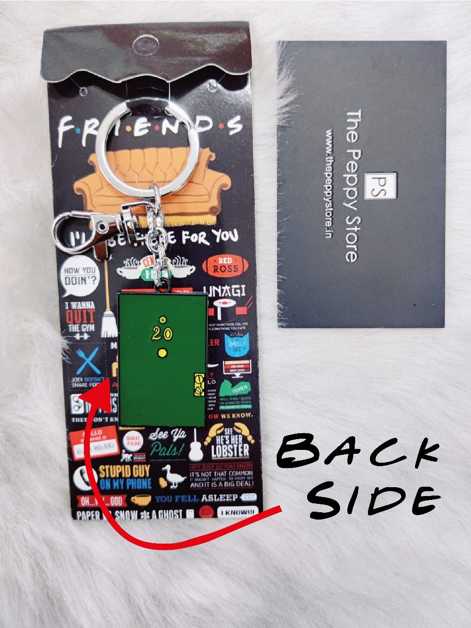 Friends Door Keychain With Bagcharm - Packaging