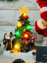 Decorative Christmas Tree Musical ShowPiece Lamp With Usb ( Size 21*14*11 Cm)