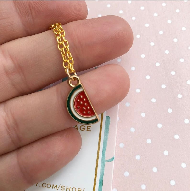 Summer Bliss Watermelon Necklace