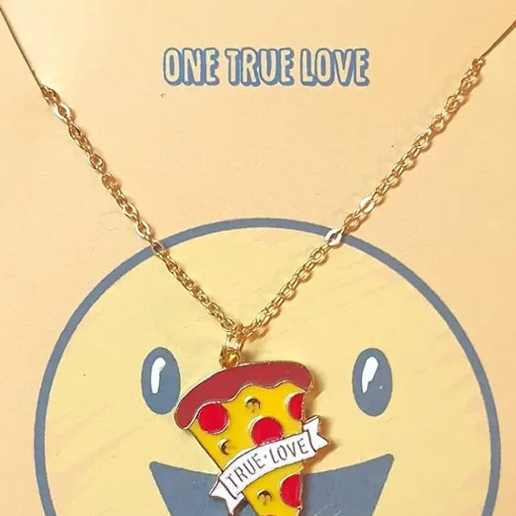 True Love Pizza Necklace