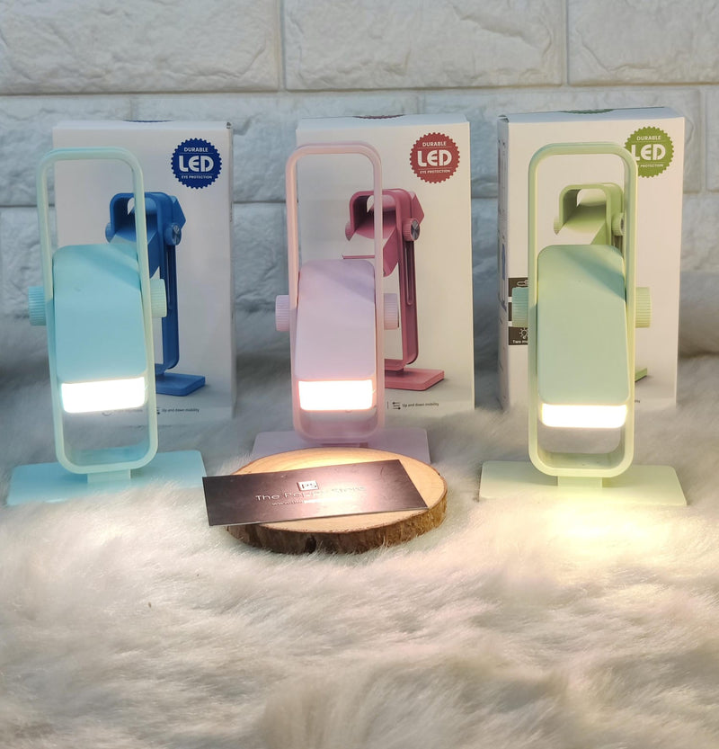USB Rechargeable Book Reading Light Adjustable Brightness LED Clip on Book Light Eye Care Desk Lamp (Select From Drop Down Menu)