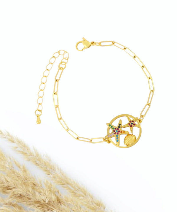 Starfish Link Bracelet (Only Starfish Bracelet Will Be Provided)