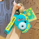 Quirky Dinosaur 3D Camera Projector Keychain with Bagcharm (Select From DropDown Menu)