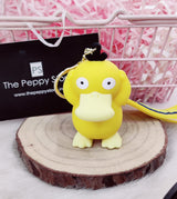 Pokemon Psyduck 3D Silicon Keychain with Bag Charm and Strap