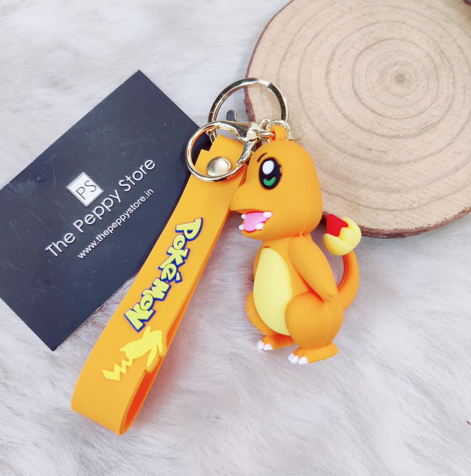 Pokemon 3D Silicon Keychain with Bag Charm and Strap (Choose From Drop Down Menu)