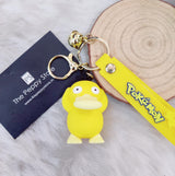 Pokemon Psyduck 3D Silicon Keychain with Bag Charm and Strap