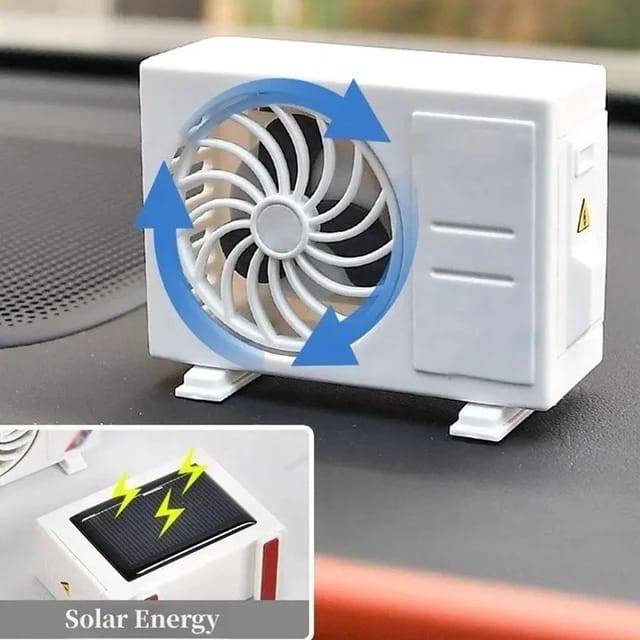 Solar Car Air Freshener Mini Air Conditioner (Fragrance Not Provided)