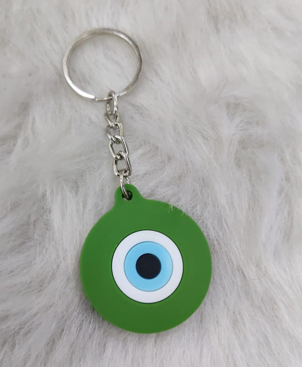 Evil Eye Rubber Keychain