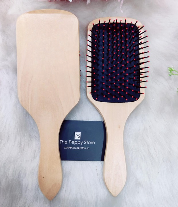 Personalised Name Wooden Hair Brush (No Cod Allowed On This Product) - Prepaid Orders Only