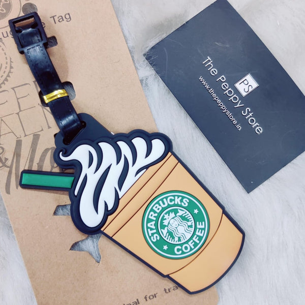 Cute Coffee Luggage Tag / Bag Tag