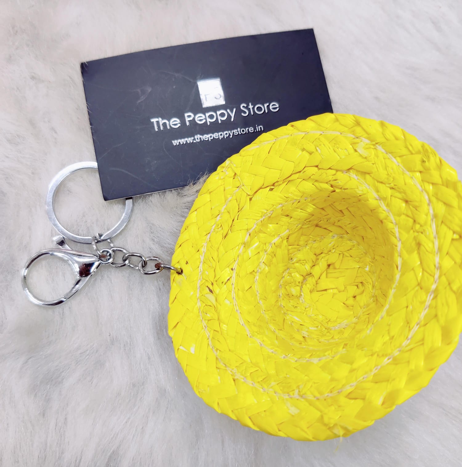 Monkey D' Luffy Inspired Yellow Hat Keychain With Bagcharm