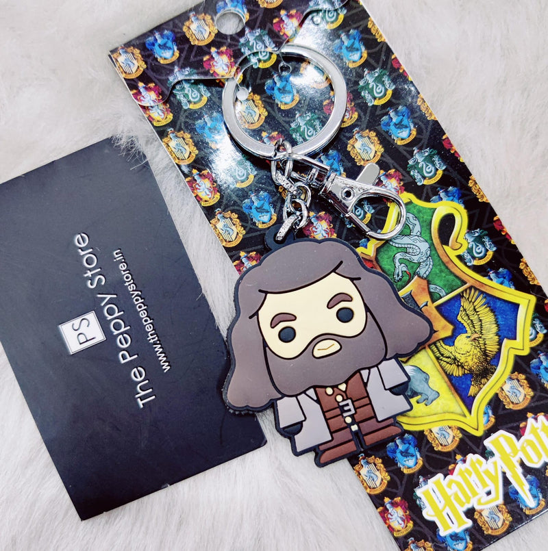 Hagrid 2D Rubber Keychain with Bag charm