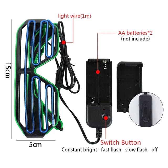 Colorful LED Glowing Party Flashing Light Glowing Glasses (Select From Drop Down Menu)