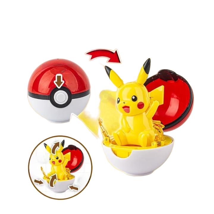 Pokemon Pikachu Cool Transform With Pokeball Collectable Figure (No Cash On Delivery Allowed On This Product) - Prepaid Order Only