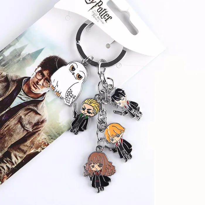 Harry Potter Metal Keychain With Bag Charm