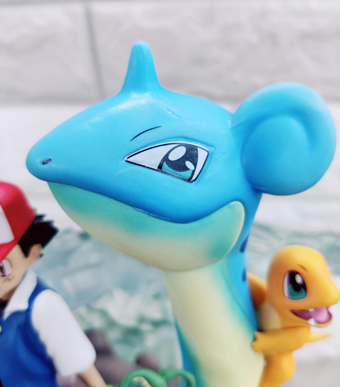 Pokemon Ash Ketchum On Lapras With Lights Figure- 28 cm (No Cod Allowed On This Product) - Prepaid Orders Only