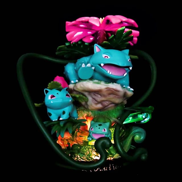 Pokemon Venusaur Collectable Figure With Lights - 24 cm (No Cod Allowed On This Product) - Prepaid Orders Only