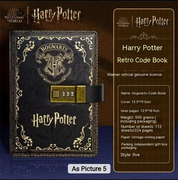 Harry Potter Collectable Retro Code Book (Select From Drop Down Menu)