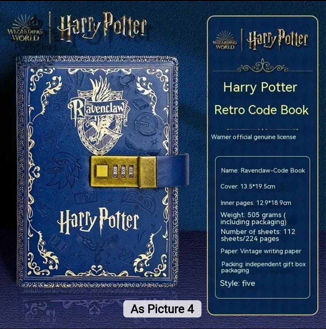 Harry Potter Collectable Retro Code Book (Select From Drop Down Menu)