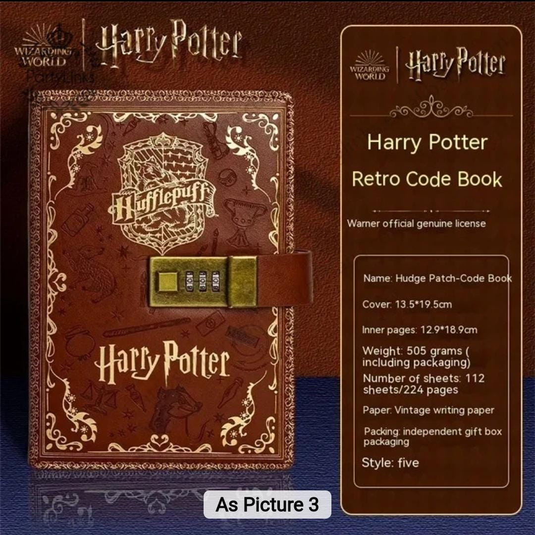 Harry Potter Collectable Retro Code Book (Select From Drop Down Menu)